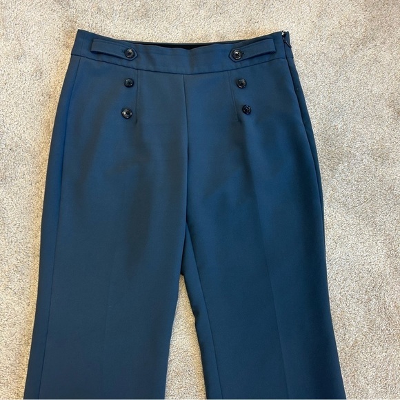 BANANA Republic steel blue sailor pants Sz 8 NWOT - Picture 2 of 11